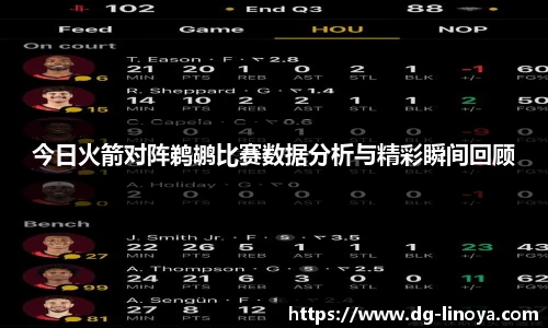 今日火箭对阵鹈鹕比赛数据分析与精彩瞬间回顾